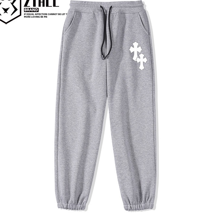 Quần dài Jogger cho nam nữ thể thao in Họa Tiết Đôi Thánh Gía - AB -Kẻ Sọc chất vải nỉ da cá 100 cotton HappyFamily