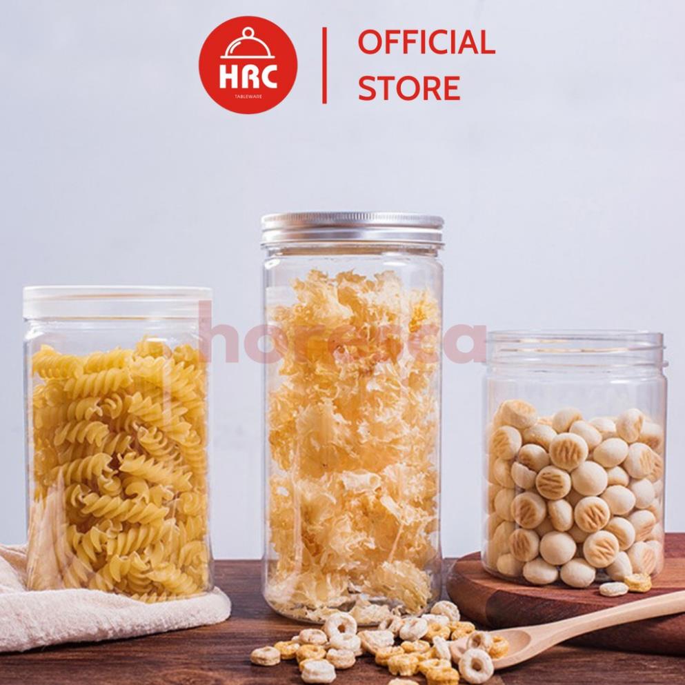 100 Hũ nhựa pet 500ml nắp nhôm đựng đồ khô (GIÁ RẺ) Hũ đựng thực phẩm, ngũ cốc nhiều kích cỡ