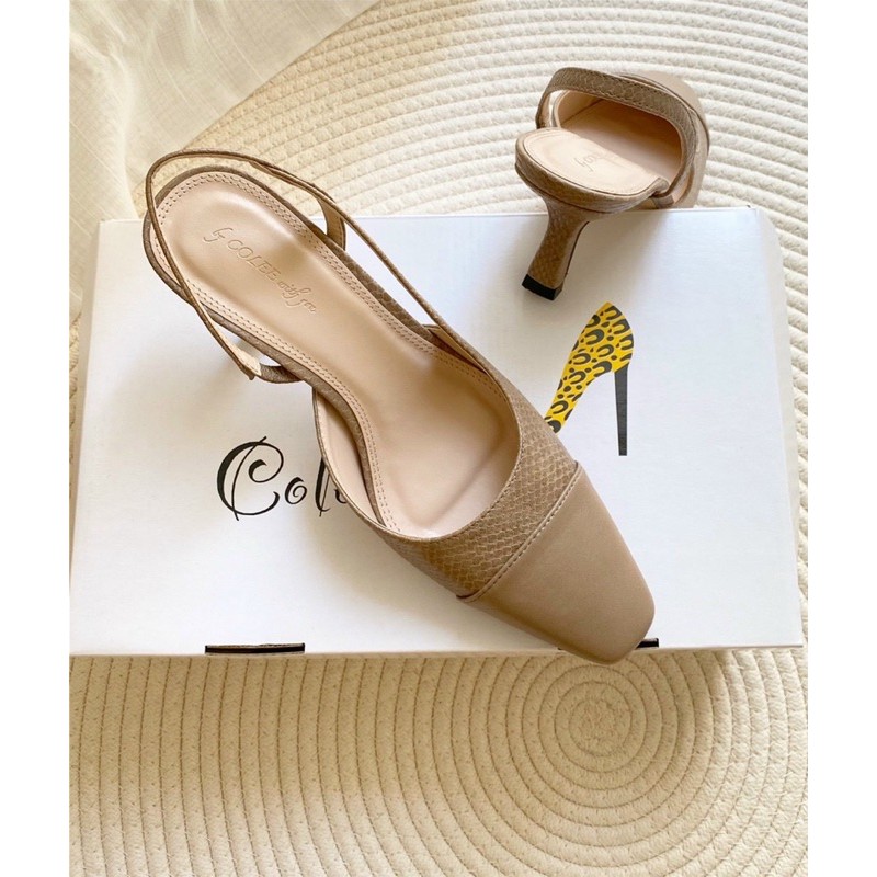 SANDAL SLINGBACK COLEE CAPTOE MŨI BẦU GÓT NHỌN 7P