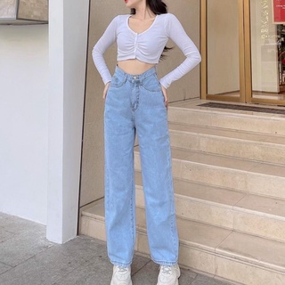 Quần Baggy Jeans (Xuông Lưng Cao)