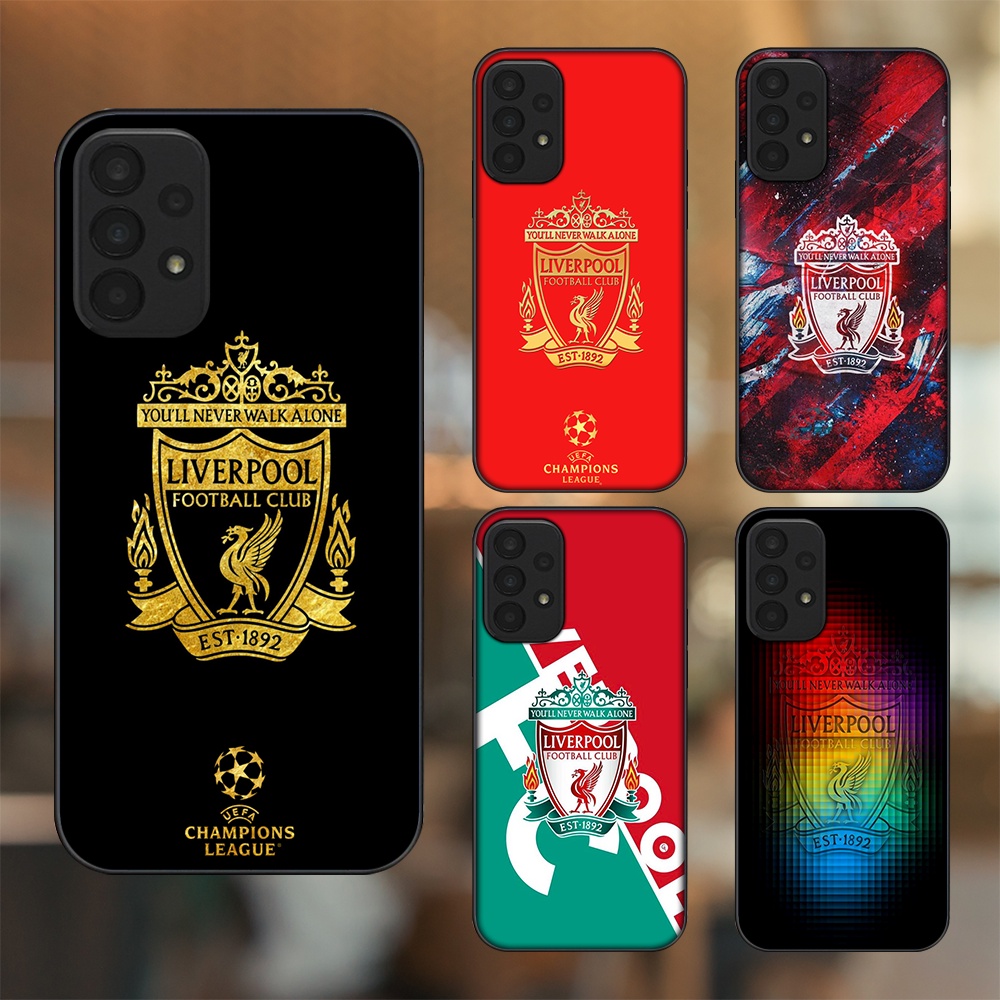 Ốp lưng Samsung A23 viền đen in hình Liverpool FC