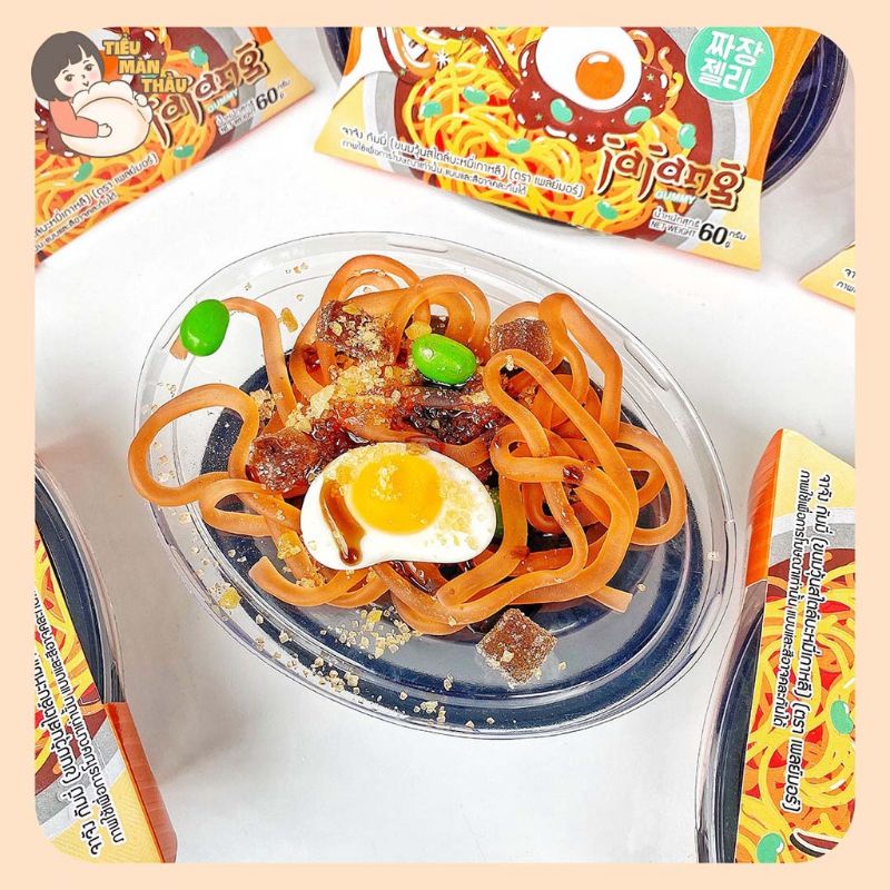 Kẹo Dẻo Play More 60g Hình Tô Mì Trộn Jajang Hàn Quốc