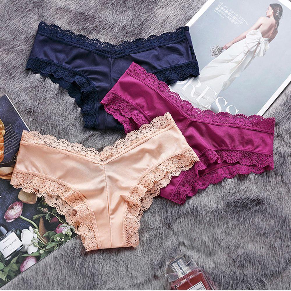 Quần Lót Ren Không Đường May Lưng Thấp Gợi Cảm Cho Bạn Gái