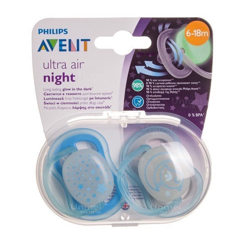 Ty Ngậm Ban Đêm Philips Avent (Phát Sáng Về Đêm) - 176.22 - Hộp xấu