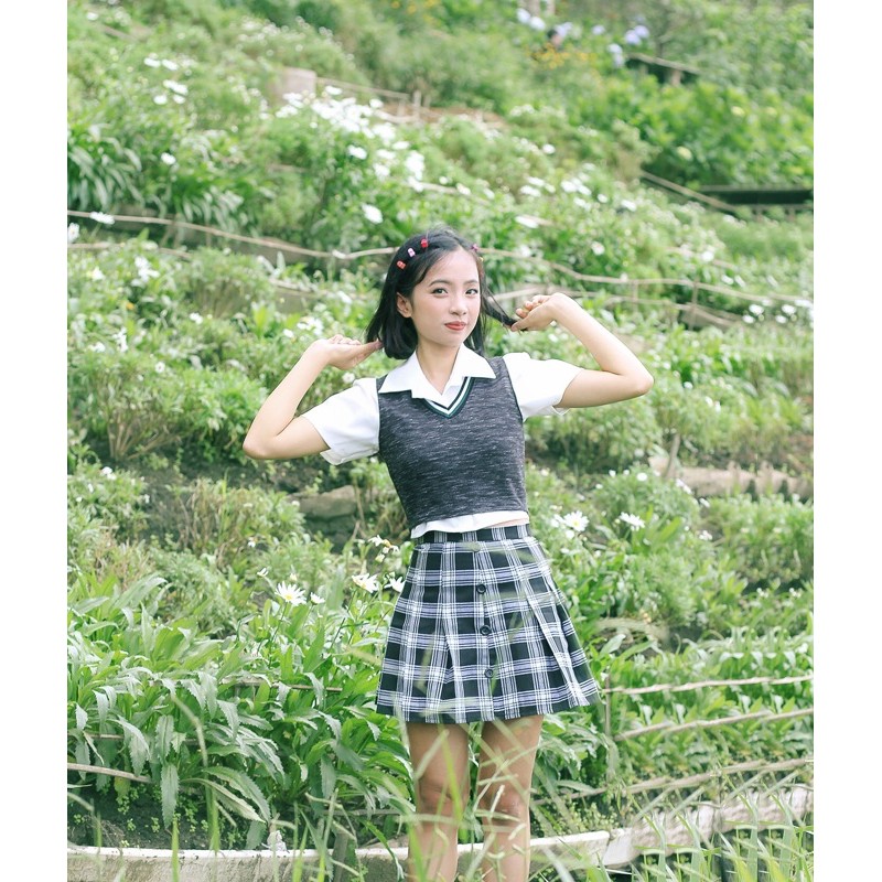 DALLA Áo gile ba lỗ croptop màu trắng - đen - đỏ DALLA SAIGON | BigBuy360 - bigbuy360.vn