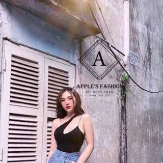 Áo kiểu hai dây đắp chéo có mút ngực