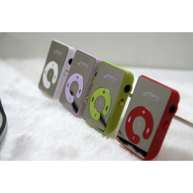 Máy nghe nhạc mp3 hỗ trợ thẻ nhớ 8gb sd-Máy nghe nhạc MP3 kẹp áo hỗ trợ thẻ nhớ SD TF