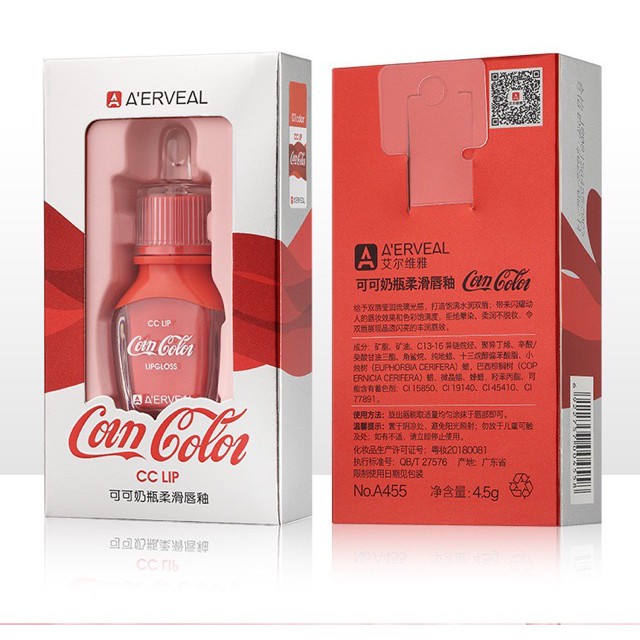 Son Kem Tint Coca Cola CC Lip Gloss Hàng Nội Địa Trung | BigBuy360 - bigbuy360.vn