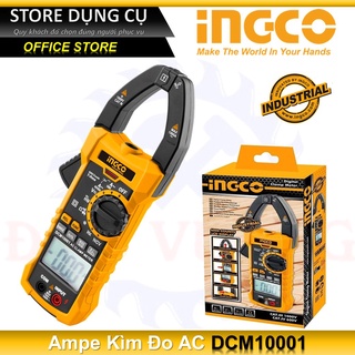 Ampe kìm ingco dcm10001 | ampe kẹp ac kỹ thuật số dòng điện ac 60a/600a/1000a, có màn hình điện tử lcd đồng hồ vạn năng