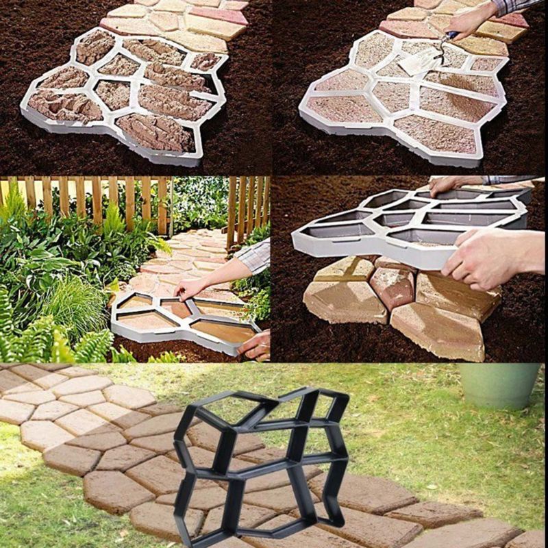 Khuôn nhựa đổ Bê tông lót đường đi sân vườn, vỉa hè, cảnh quan