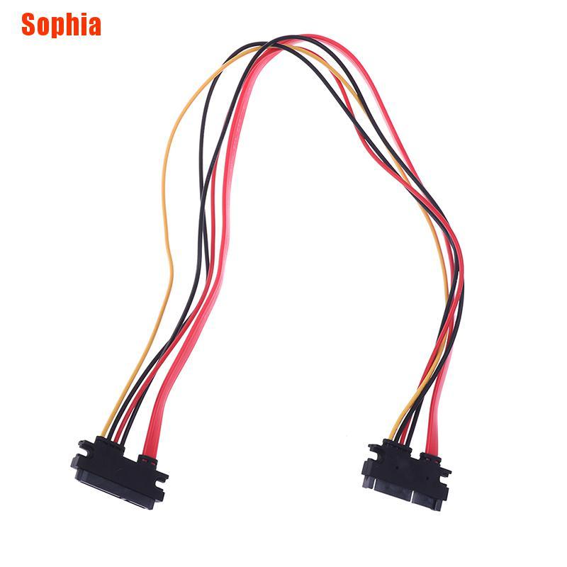 Sophia♔ 1 dây cáp mở rộng 50Cm 22P Sata 7+15Pin M/F