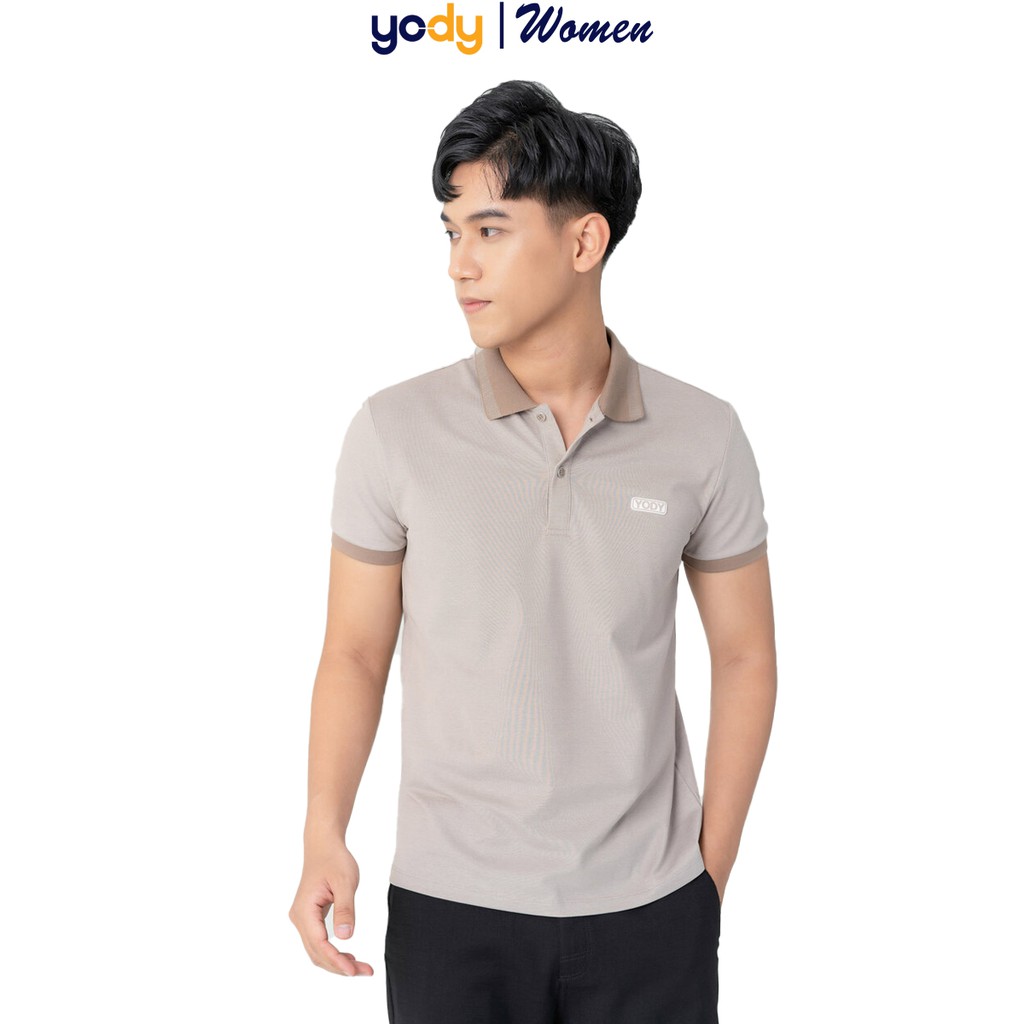 Áo phông polo nam YODY mắt chim chất thun cotton ngắn tay có cổ, đường may tỉ mỉ, không dão - SP: APM3299 | BigBuy360 - bigbuy360.vn
