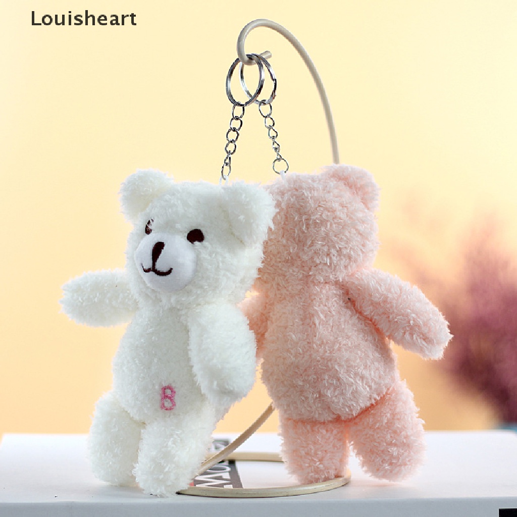 Louisheart Móc Khóa Hình Thỏ Trắng Và Gấu Nhồi Bông Đáng Yêu