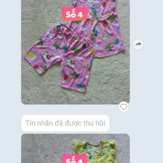 Combo 6 bộ bé gái