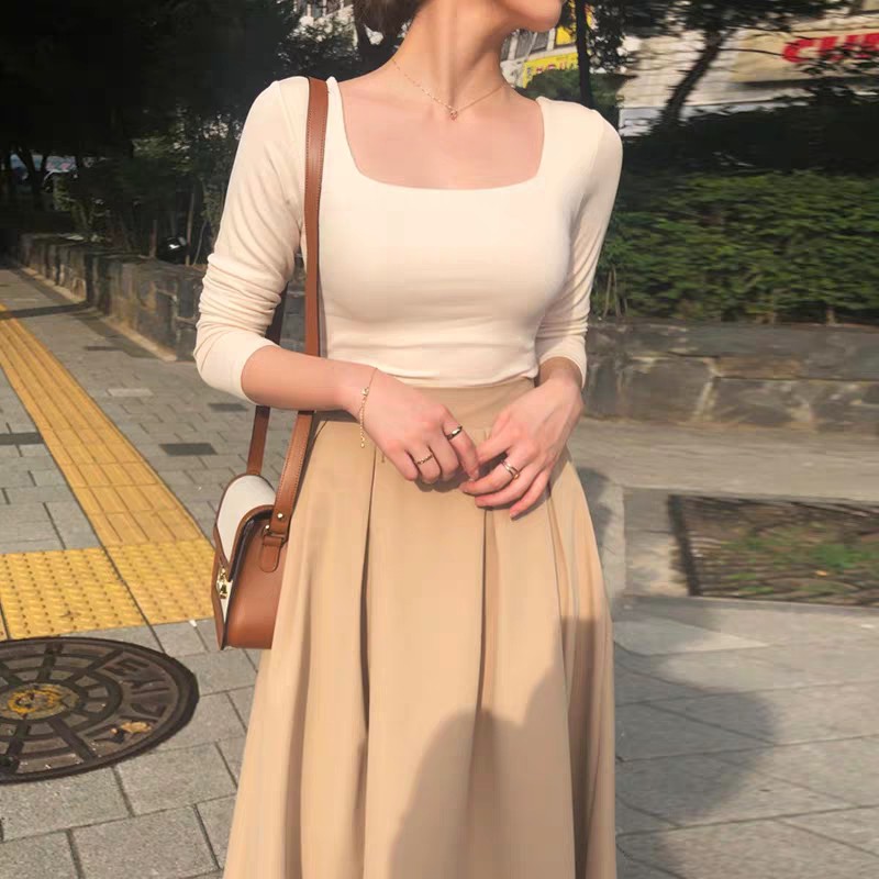 CHÂN VÁY XẾP LY VẢI KAKI ULZZANG