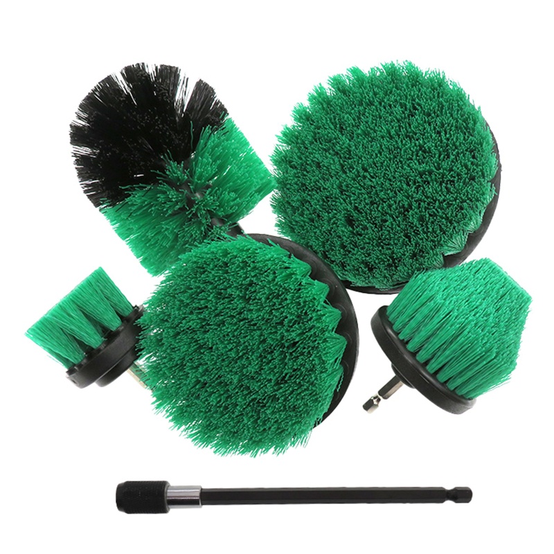 Set 6 Đầu Cọ Tròn Vệ Sinh Gắn Máy Khoan Điện Tiện Dụng