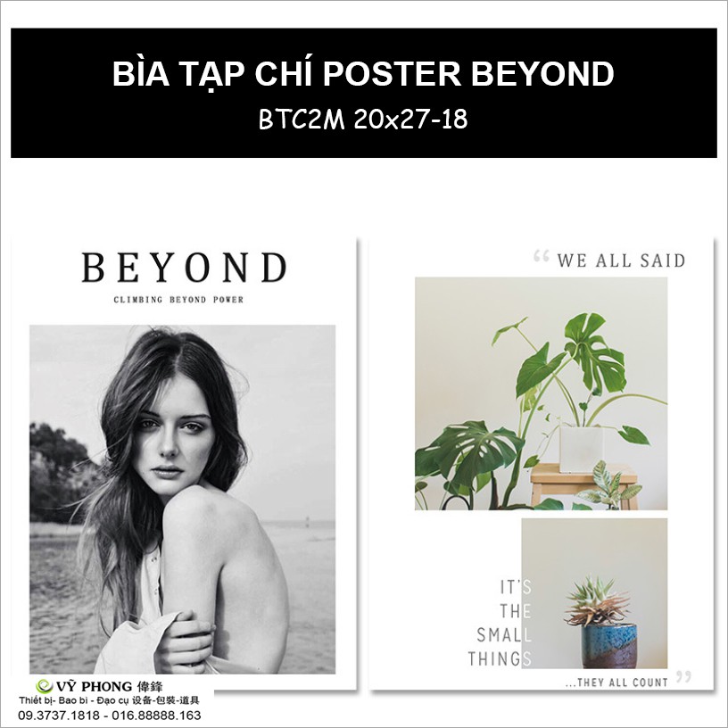 BÌA TẠP CHÍ 2 MẶT 20x27cm POSTER CHỤP ẢNH SẢN PHẨM ĐẠO CỤ CHỤP HÌNH BTC2M20x27-16,17,18