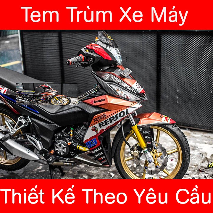 Tem Trùm Winner Repsol Cam Đen 93