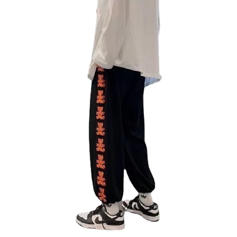 Quần ống rộng phong cách hip hop thời trang đường phố Hàn Quốc cho nam 【M-5XL】