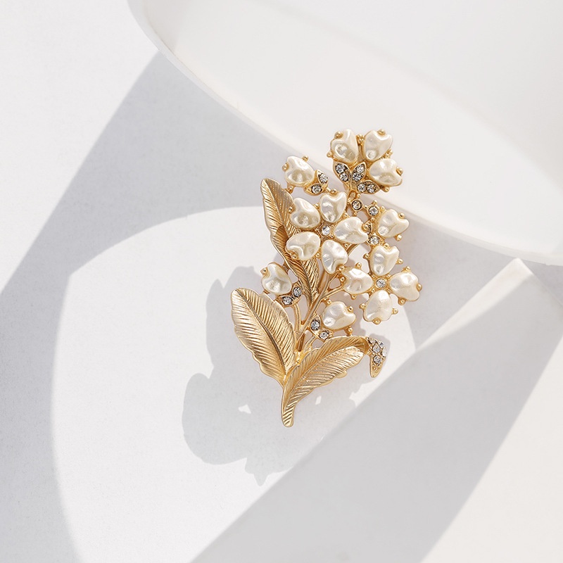 Ghim Cài Áo Hình Hoa Lilyly of the valley Phong Cách retro Cá Tính