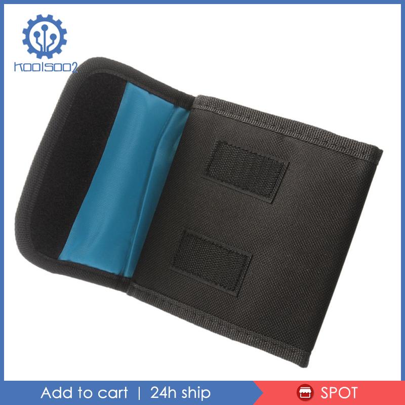 Set 2 Túi Lọc Ống Kính Máy Ảnh 3 Bu Lông 3 Ngăn 25mm-82mm Bằng Nylon