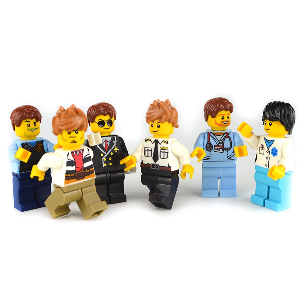 Đồ Chơi Lắp Ráp Lego Mô Hình Cảnh Sát / Lính Cứu Hỏa / Cảnh Sát / Lính Cứu Hỏa Cho Bé 1-9 Tuổi