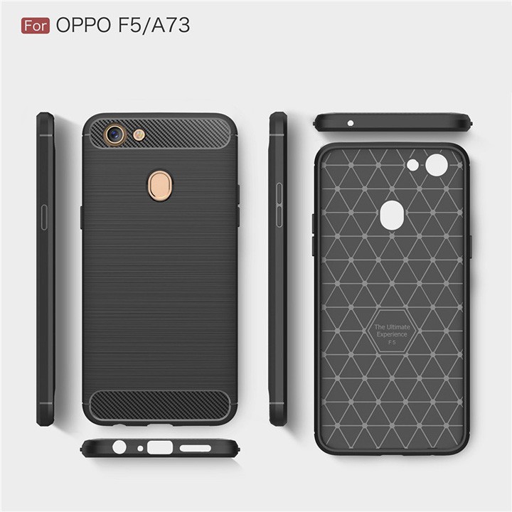 [Giá rẻ nhất ] Ốp lưng OPPO F5 chống sốc vân Carbon Rugger Armor