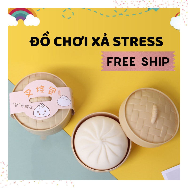 Đồ Chơi Giảm Stress, Bánh Bao Đồ Chơi Xả Stress Co Giãn Hot Tiktok