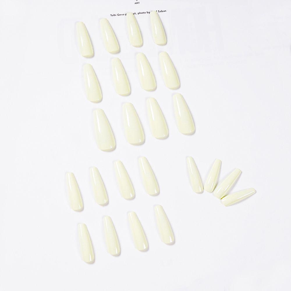 JUNE Hộp 24 Móng Tay Giả Che Phủ Toàn Diện Đính Đá Giả Kim Cương