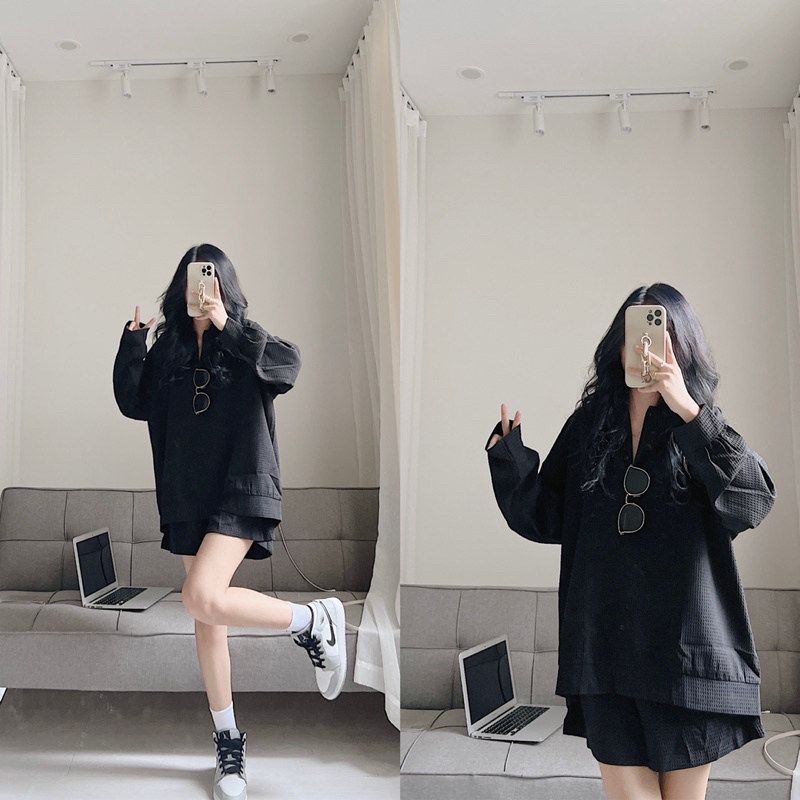 Set thể thao tổ ong dài tay samhyewear