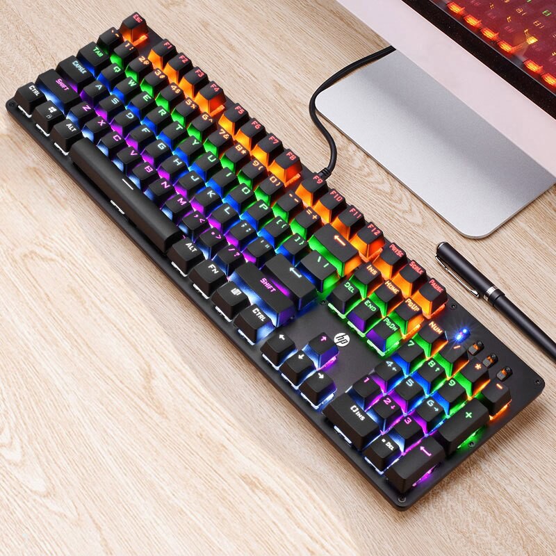 Keyboad cơ blue swicth HP GK 320 đen (USB)