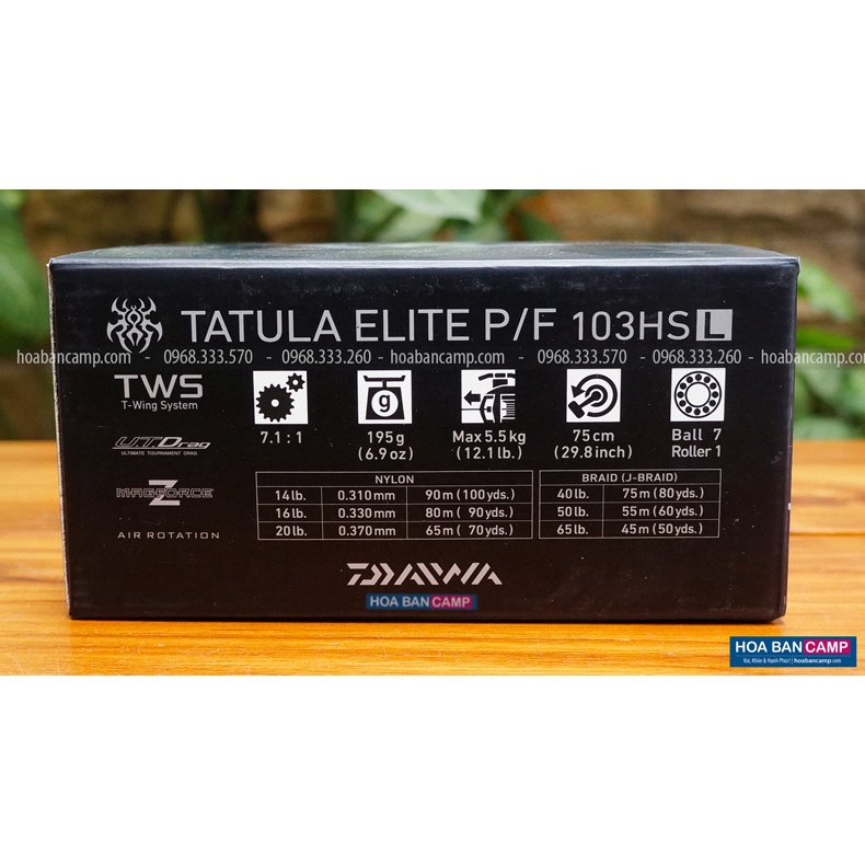 Máy Câu Ngang Daiwa Tatula Elite P/F