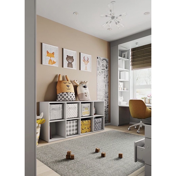 Kệ gỗ tổ ong hiện đại, là kệ đa năng tiện dụng dễ dàng di chuyển chất gỗ MDF dày 12mm dễ lắp ráp