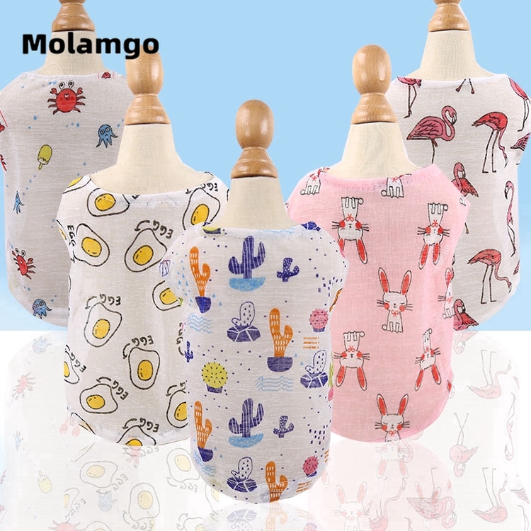 MOLAMGO  Áo cho thú cưng thiết kế in họa tiết hoạt hình dễ thương