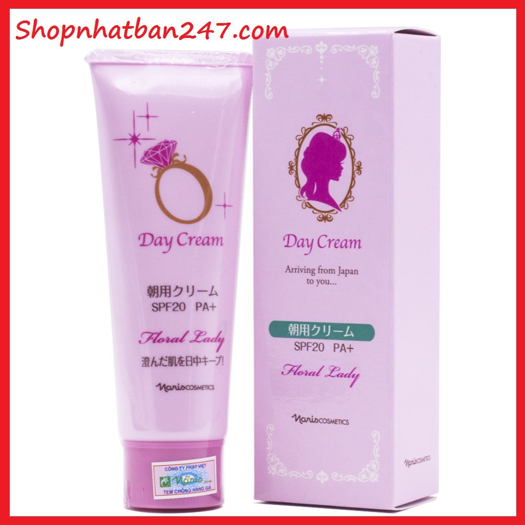 [Chính hãng Nhật Bản] Kem dưỡng da ban ngày Naris Floral Lady Day Cream SPF20/PA+ (50g)