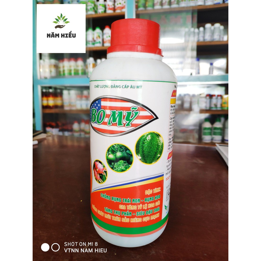 Phân bón lá BO MỸ - 500ml -  Chống rụng trái non - Siêu đậu trái - Tăng thụ phấn- Chống cháy múi trên sầu riêng