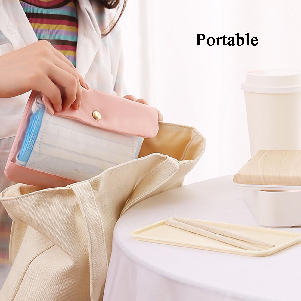 Túi Đựng Khẩu Trang Trong Suốt Chống Thấm Nước Giặt Được Tiện Dụng Ốp