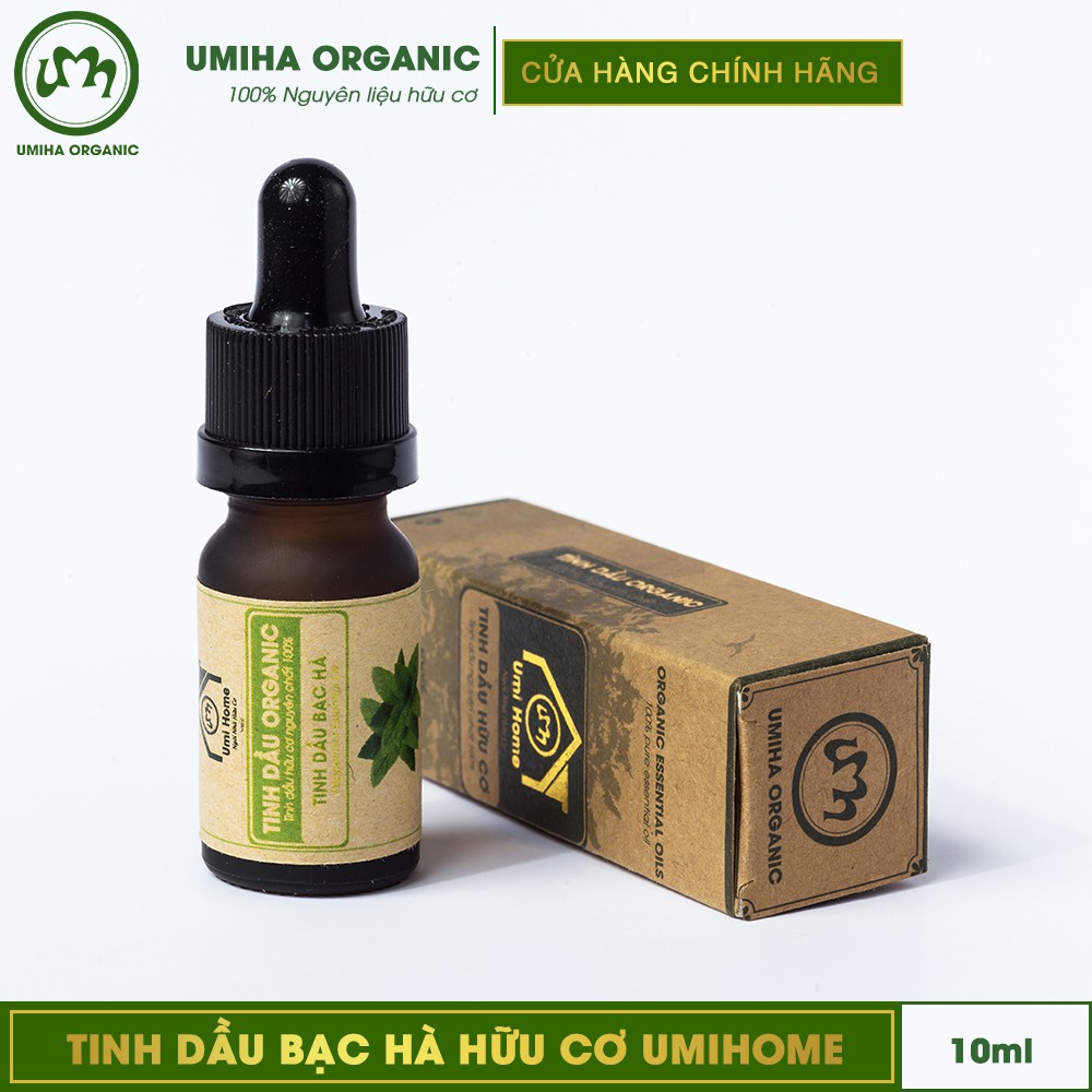 Tinh dầu Bạc Hà hữu cơ UMIHA nguyên chất | Pepermint Essential Oil 100% Organic 10ml