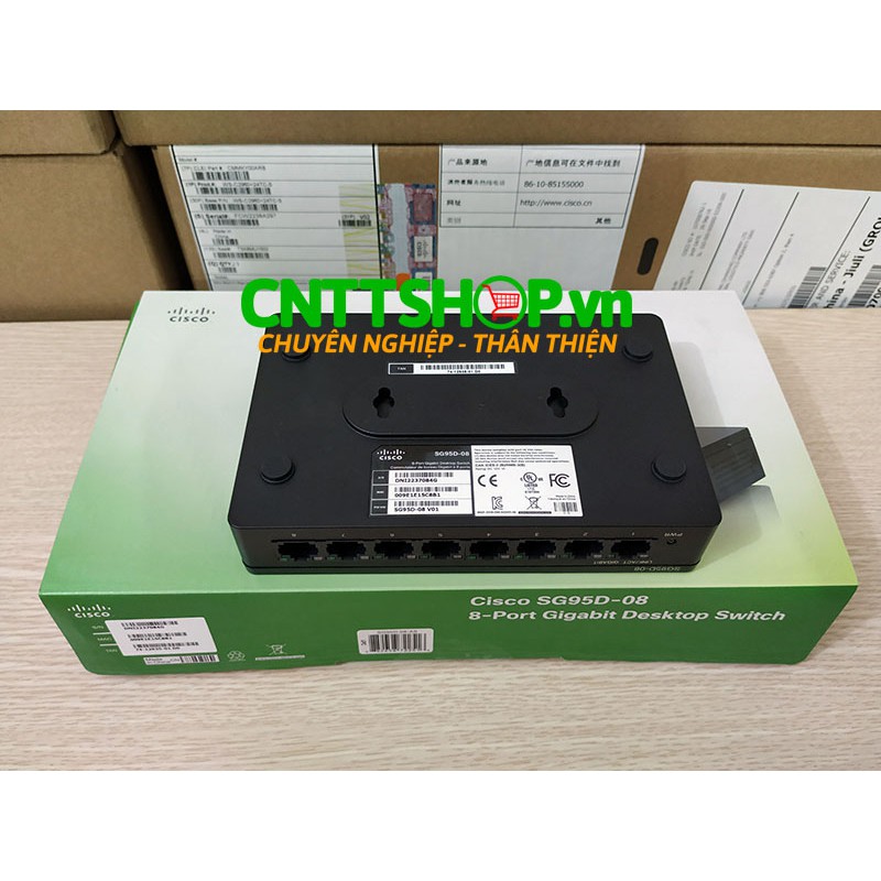 SG95D-08 Thiết bị mạng Cisco Cisco 95 Series Unmanaged 8 Ports 10/100/1000