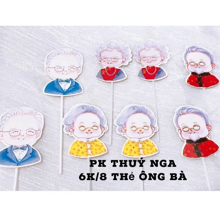 10 set cắm giấy ông bà