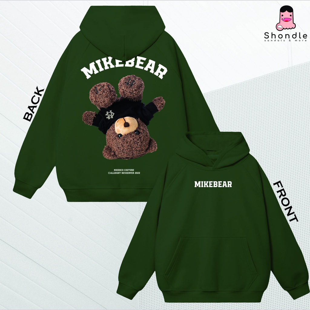 Áo Hoodie MikeBear Nỉ Bông Dày 2 lớp Unisex 2022