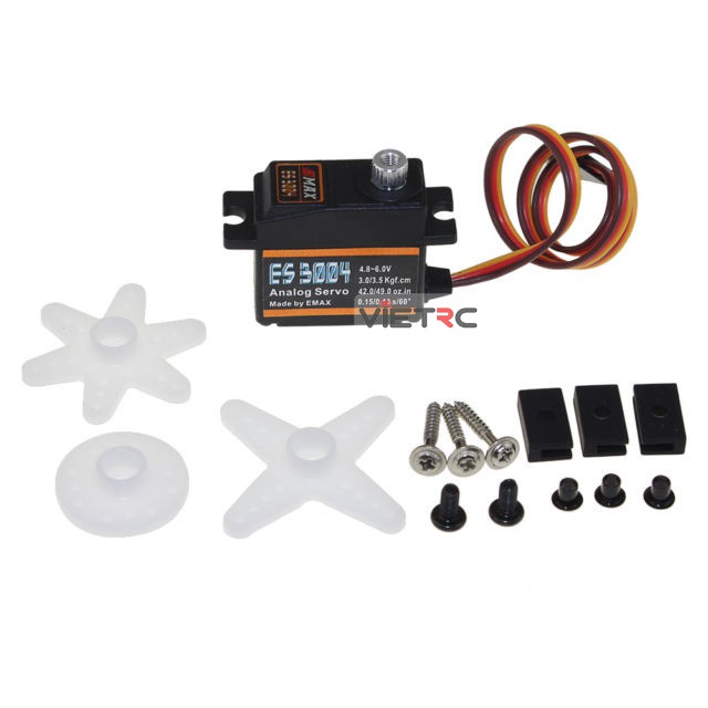 Servo Emax ES3004 để ráp tàu, xe điều khiển từ xa