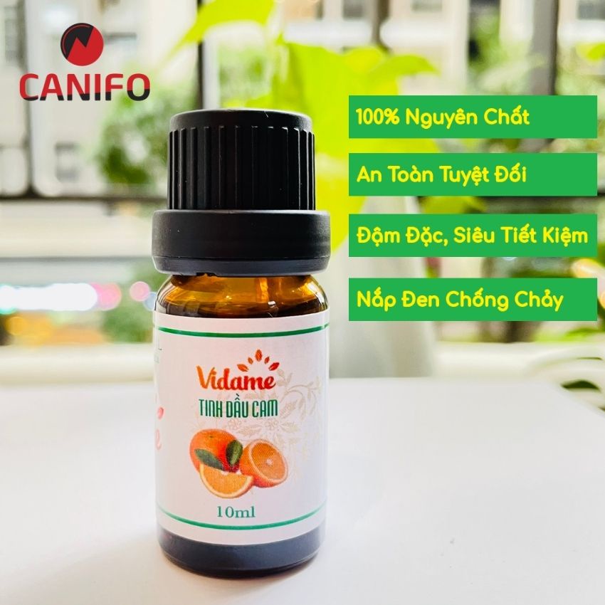 Tinh Dầu Cam Ngọt 10ML CANIFO - Hàng Chính Hãng Nhập Khẩu Ấn Có Kiểm Định Chất Lượng, Tinh dầu thơm xông phòng, khử mùi