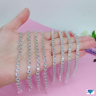 Lắc tay nữ full đính đá sang chảnh chuẩn bạc ta