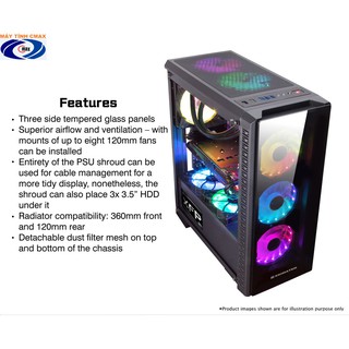 CASE XIGMATEK ASTRO A (Tặng Bộ 3 FAN Xigmatek RGB CH120)