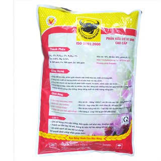 Phân Hữu Cơ Vi Sinh Trichoderma + TE Đầu Trâu 5Kg ( bao bì có thể thay đổi tùy thời điểm)