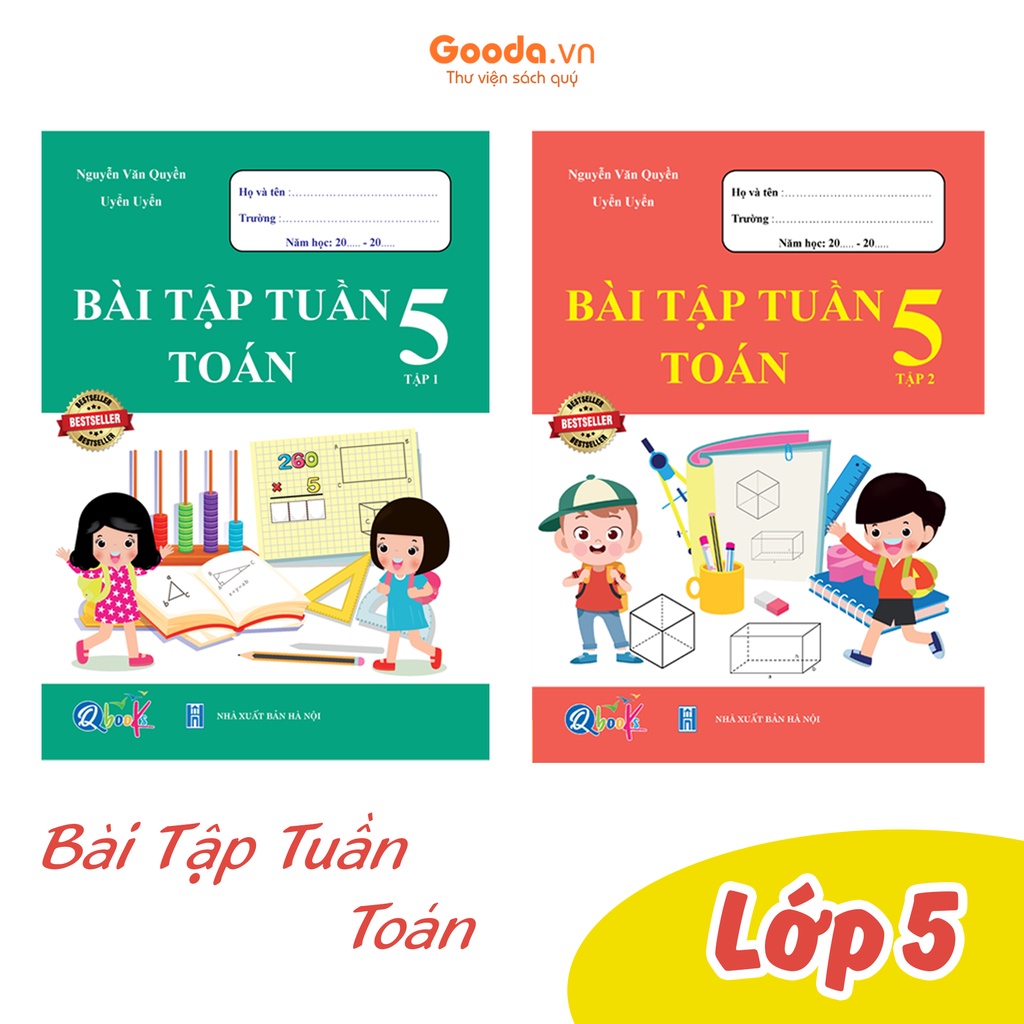 Sách Combo Bài Tập Tuần Toán Lớp 5 - BẢN QUYỀN