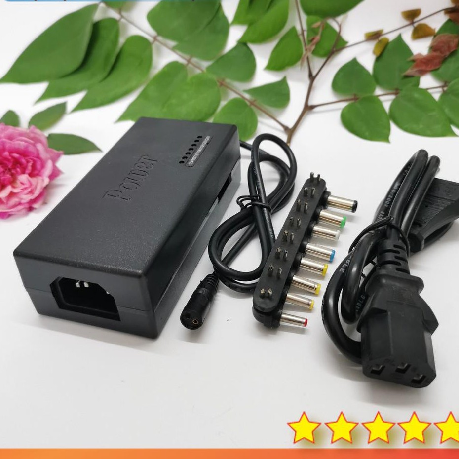 Sạc latop đa năng 12v-24v 8 đầu sạc khác nhau cho tất cả các loại laptop