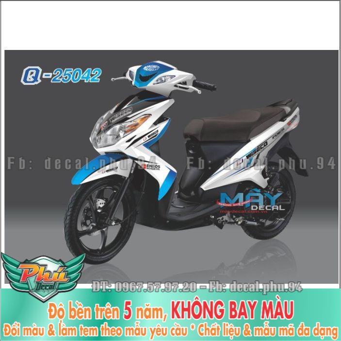 Tem rời Luvias Trắng xanh (X) -1