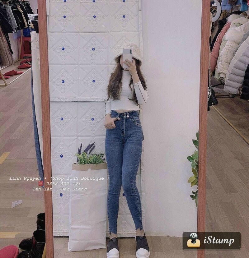 Quần bò jeans 4 khuy dáng ôm hàng đẹp